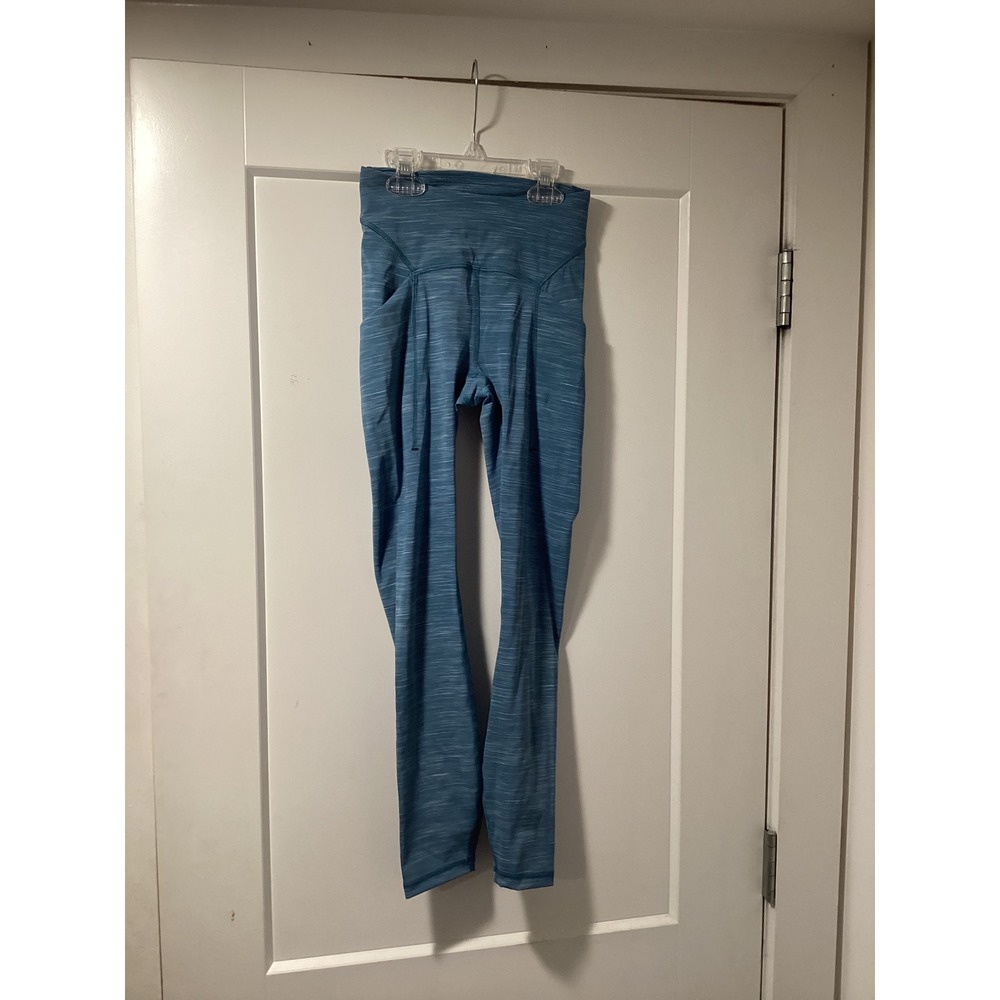 Lululemon Fast and Free High-Rise Tight Nulux Blue Space Dye Leggings Size 0